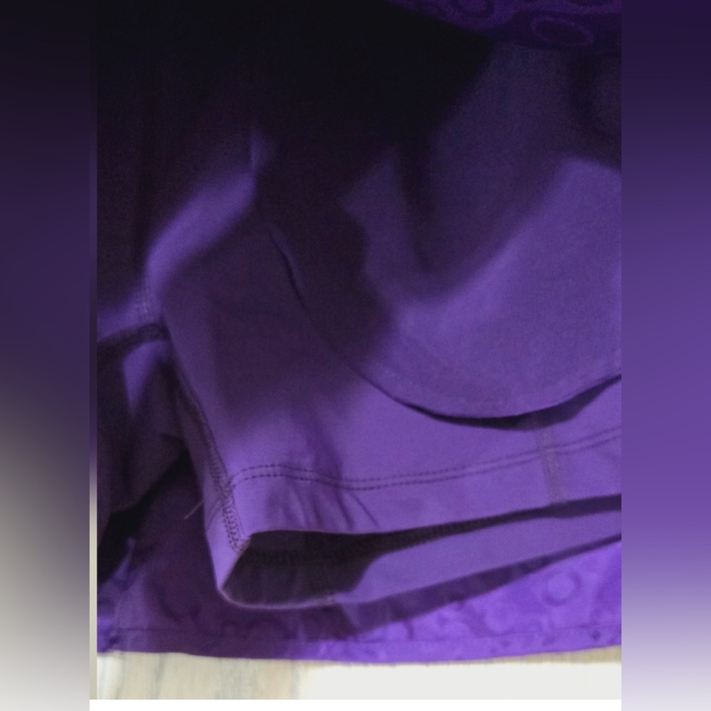 Outdoor Voices Purple Bubble Pattern Skort XS NWT Built-in Shorts Athletic Skirt - Picture 5 of 7
